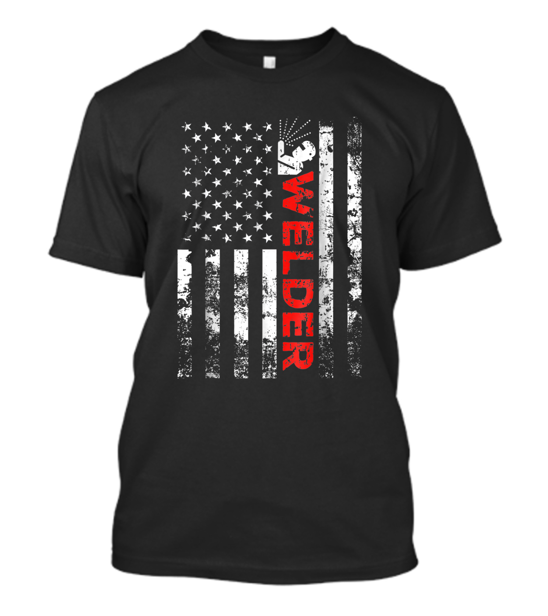 Welder USA American Flag Welding T-Shirt
