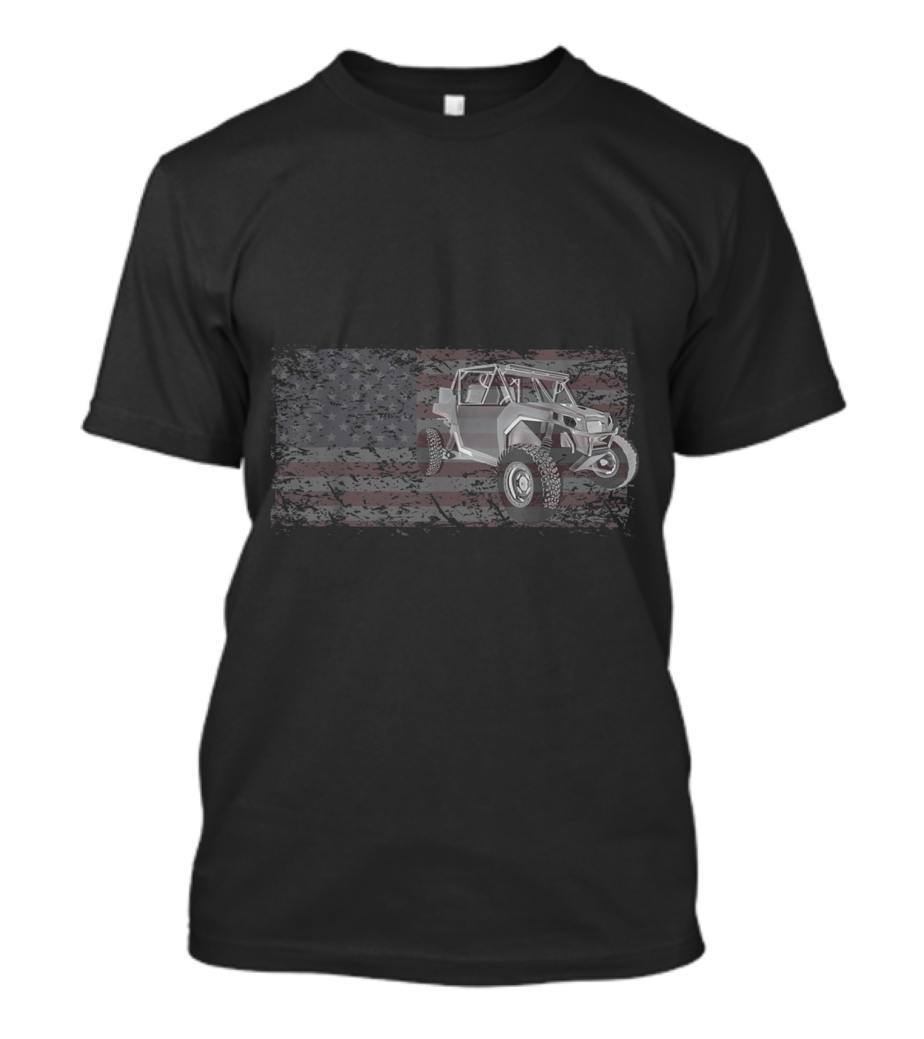 Sxs Utv Side By Side American Flag Rugged Outdoors Adventure T-Shirt