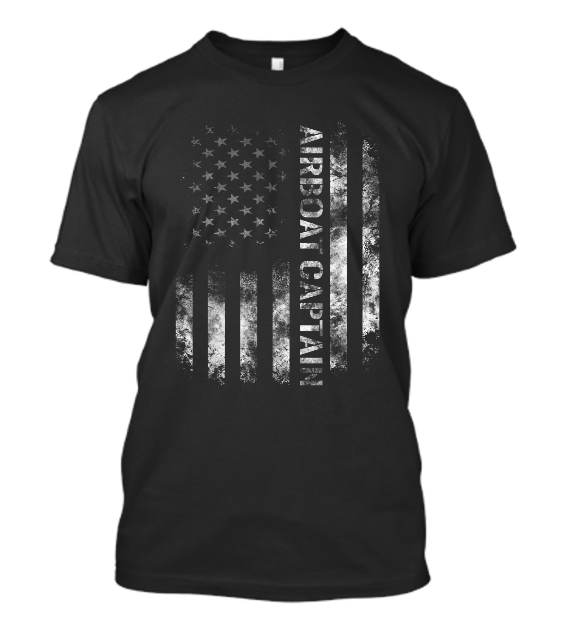 Airboat Captain American Flag USA Patriotic T-Shirt
