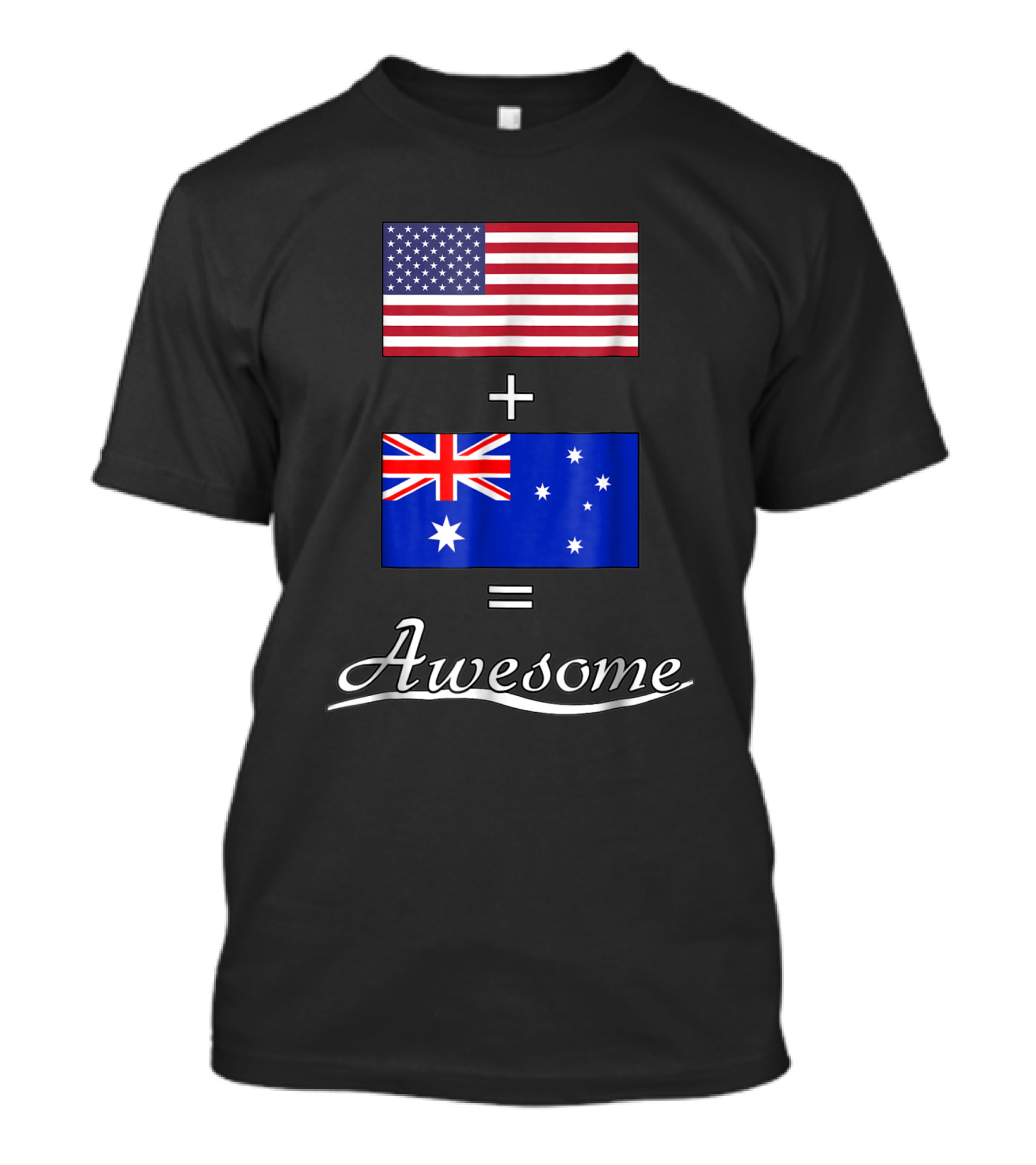 American Flag Plus Australian Flag Equals Awesome T-Shirt