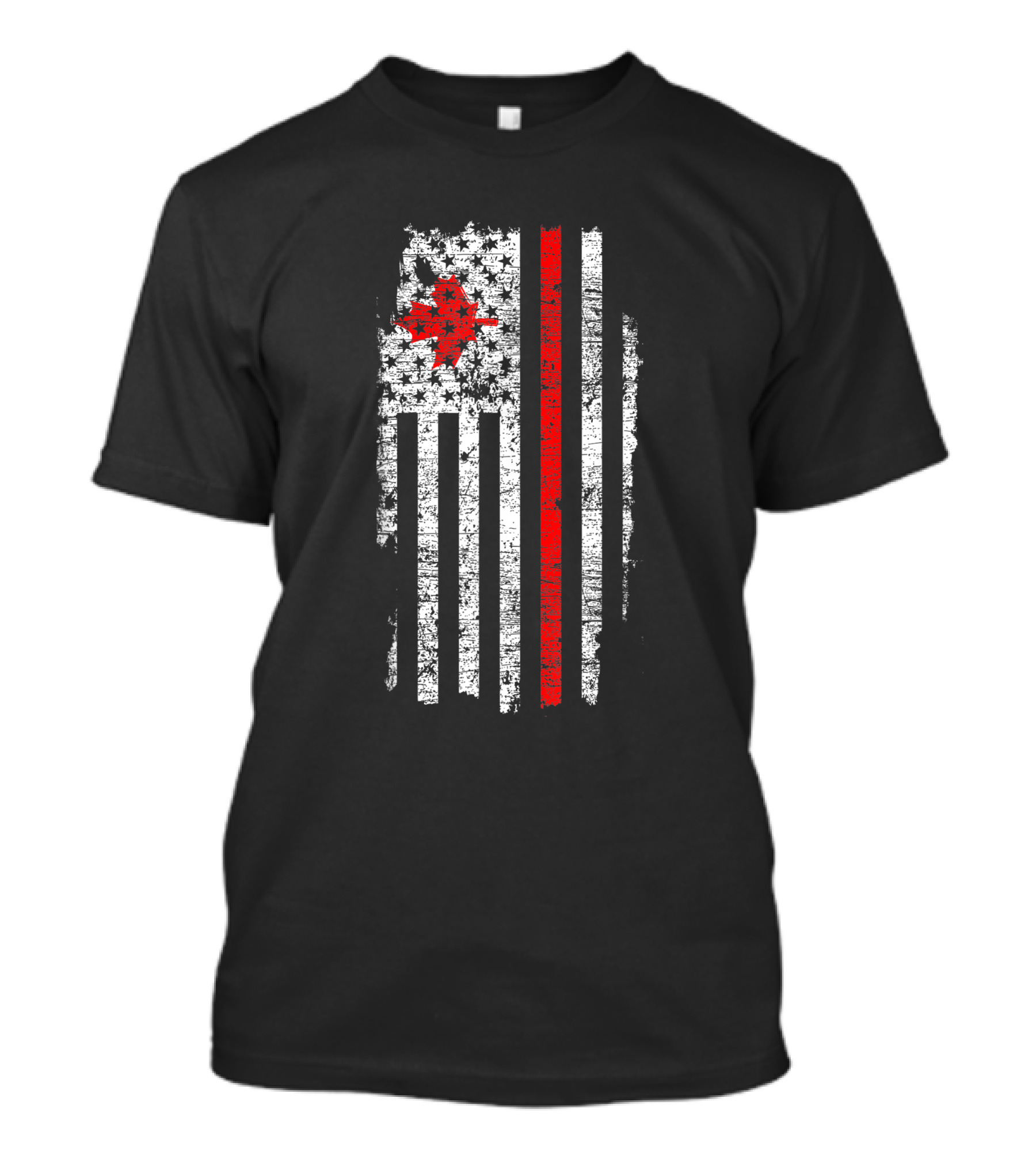 Usa Flag Canada Canadian Flag Maple Leaf 4Th Of July T-Shirt