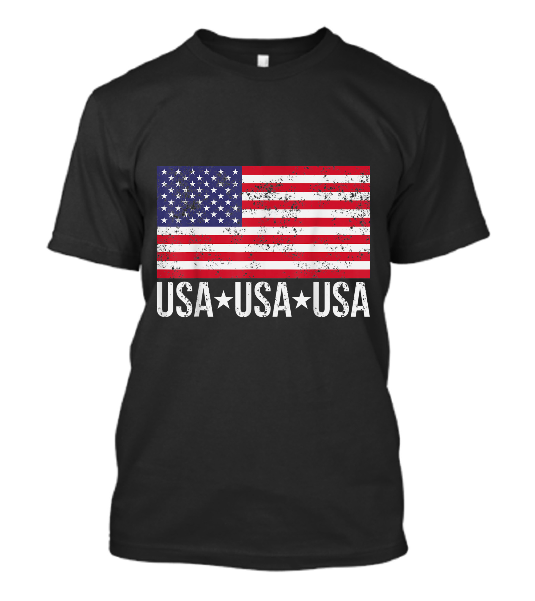 USA USA USA American Flag Patriotic T-Shirt