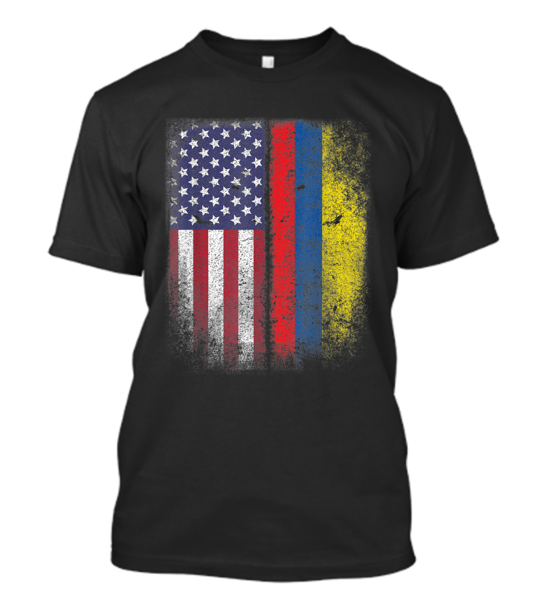 Colombian Roots American Grown USA Colombia Flag America T-Shirt
