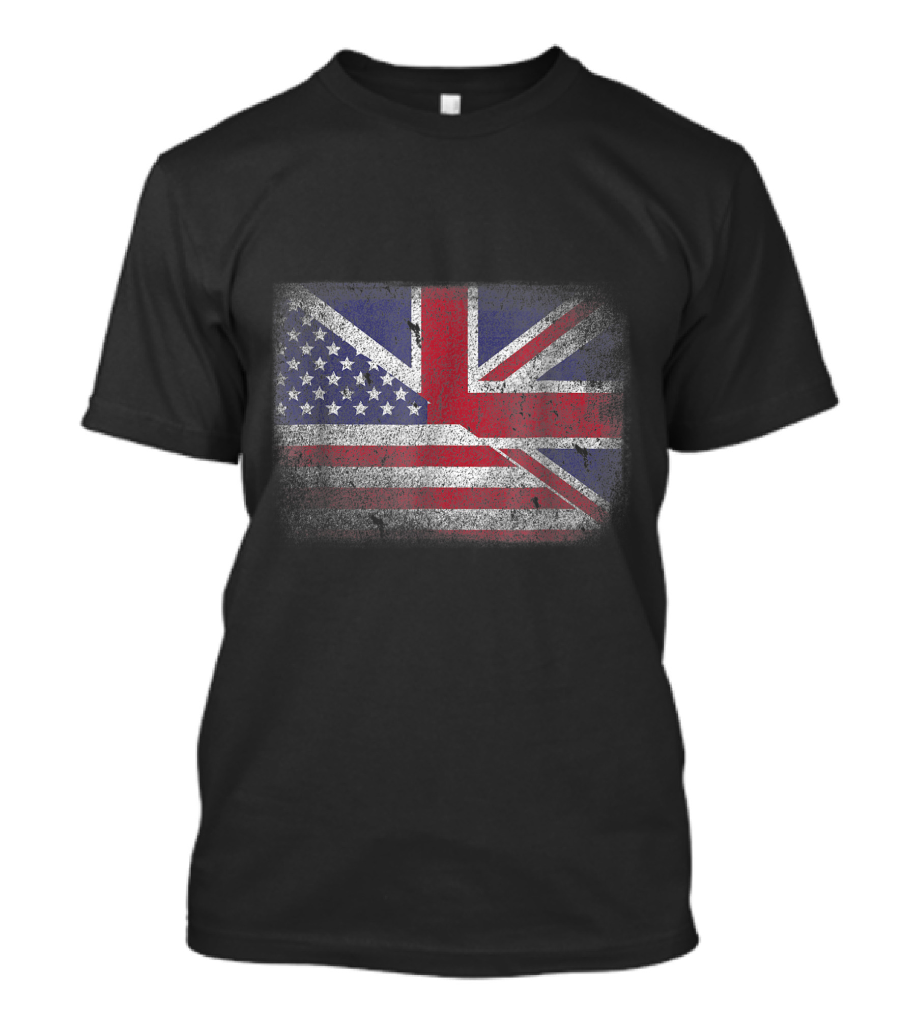 British American Flag Union Jack Fusion T-Shirt
