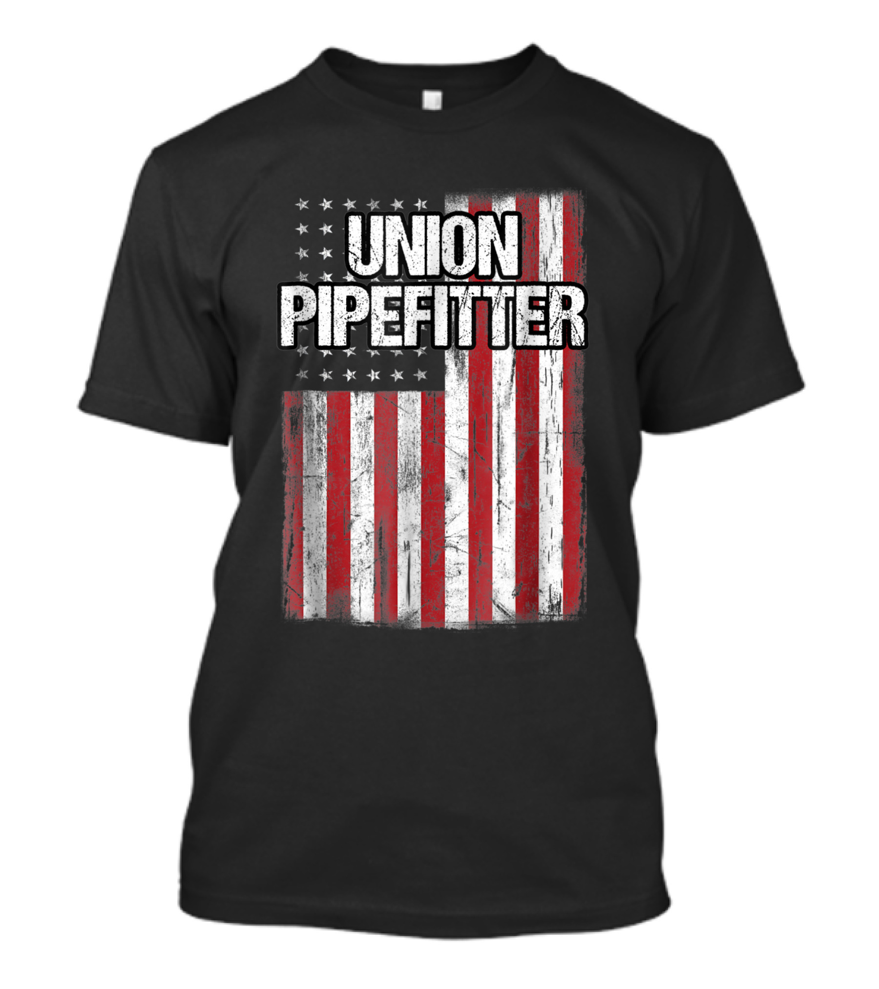 Union Pipefitter American Flag Patriotic Pride T-Shirt