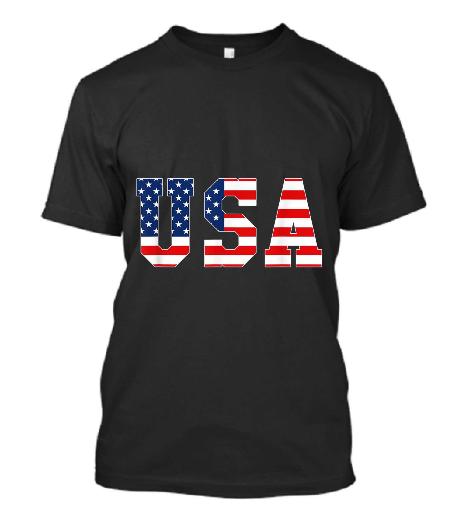 USA Patriotic American Flag 4th Of July Parade BBQ T-Shirt