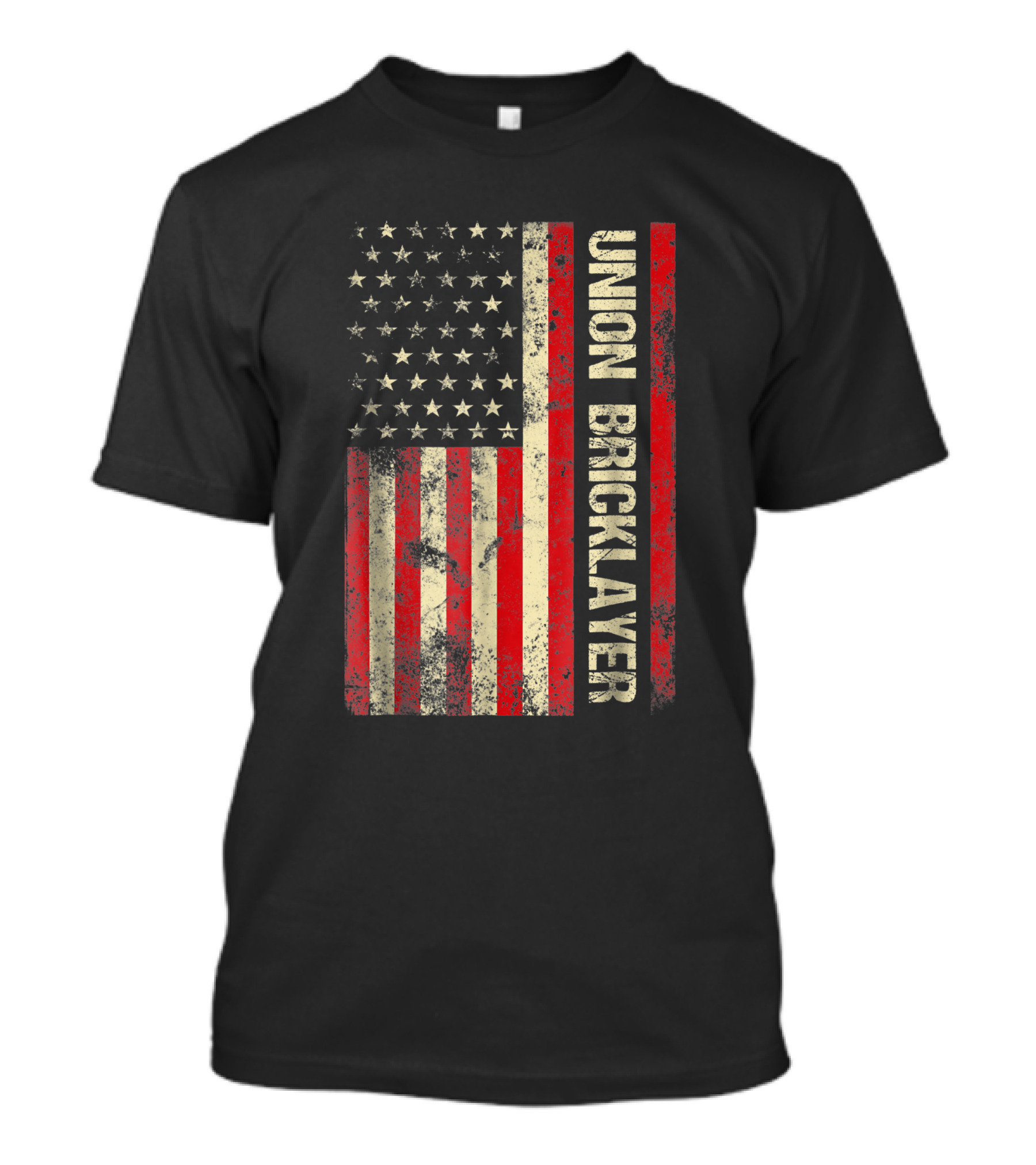 Union Bricklayer American Flag T-Shirt
