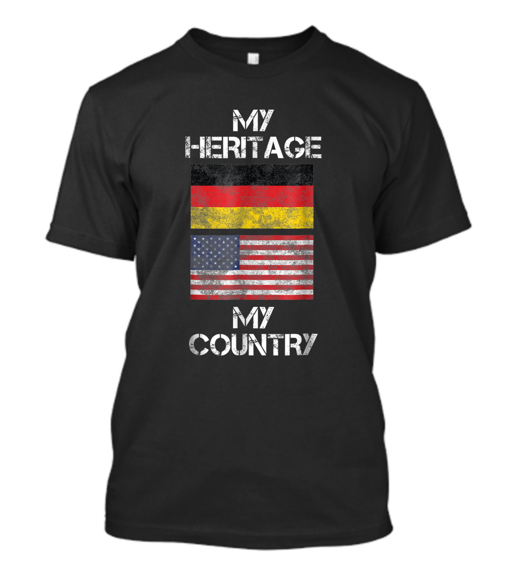 My Heritage My Country German American Flag Pride T-Shirt