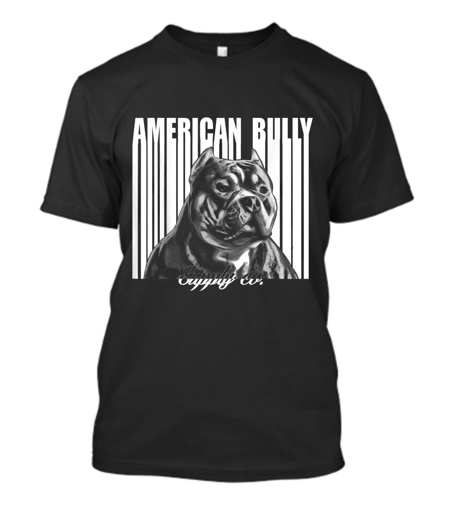 American Bully Supply Co Lucky Luciano Pit Bull Barcode T-Shirt