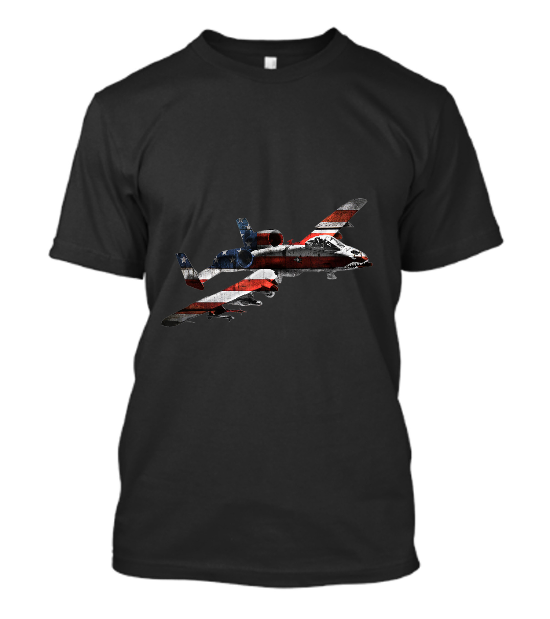 American Flag A 10 Warthog Military Fighter Plane T-Shirt