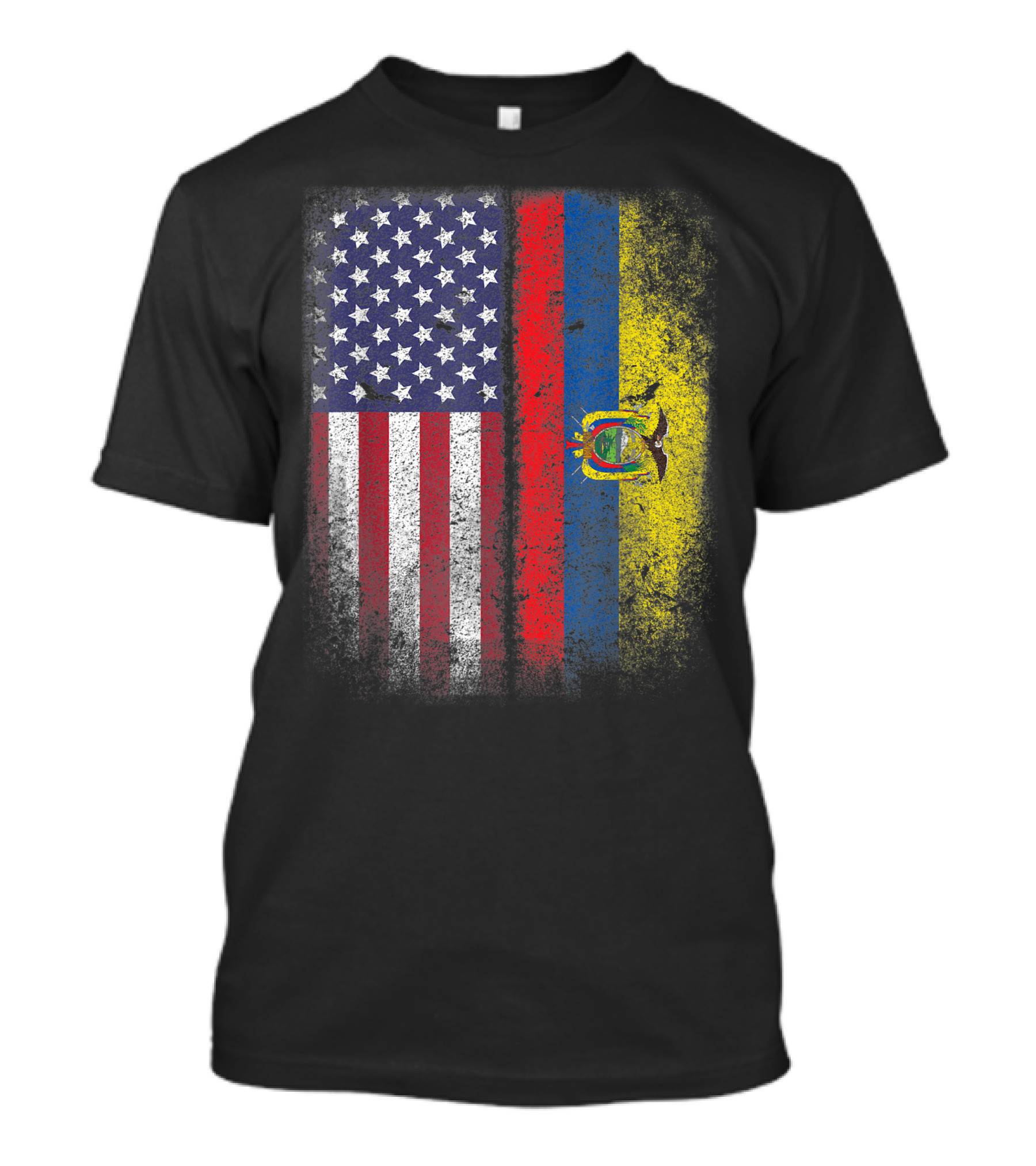 American Ecuadorian Flag Dual National Pride Heritage T-Shirt