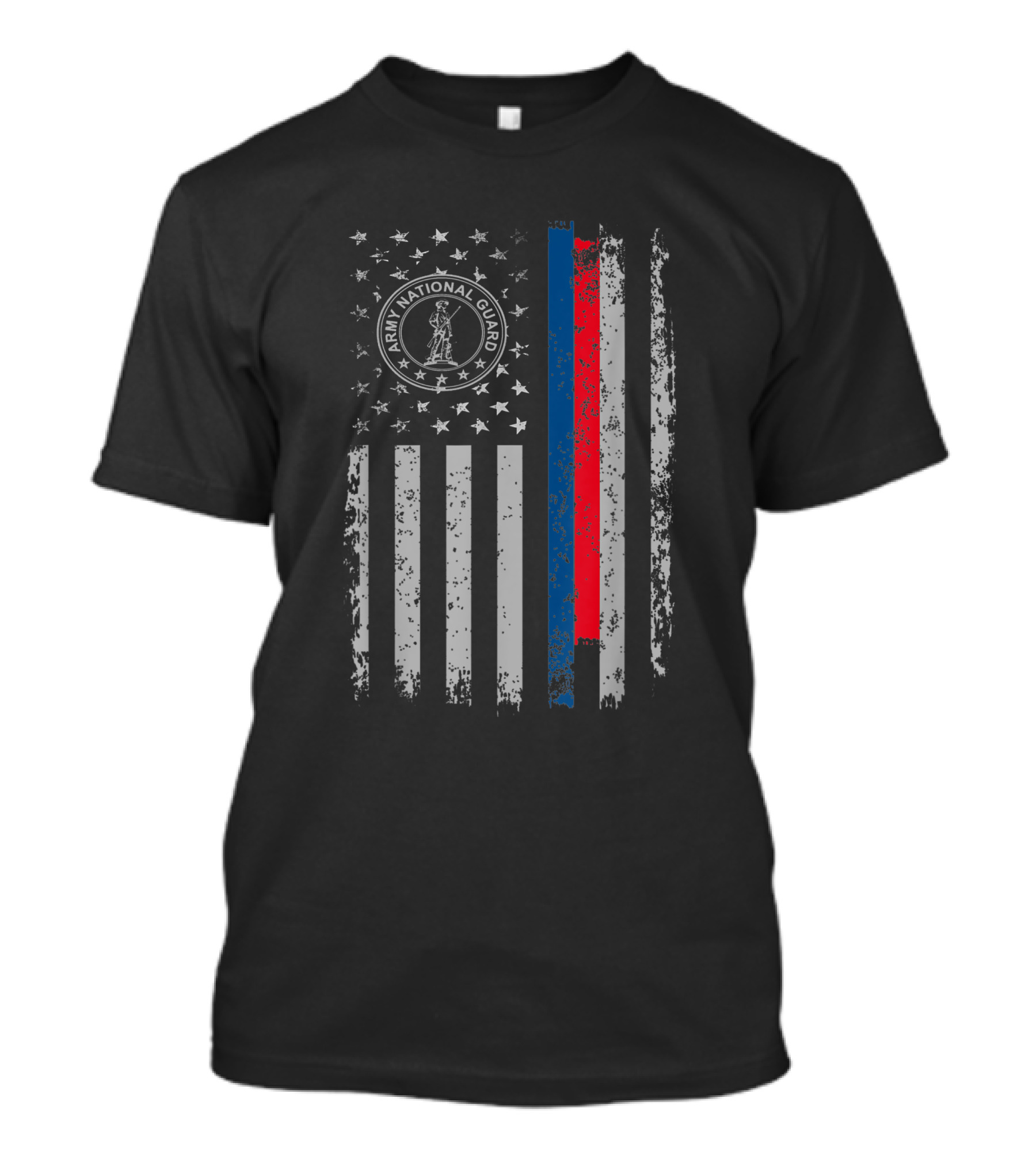 Army National Guard American Flag T-Shirt