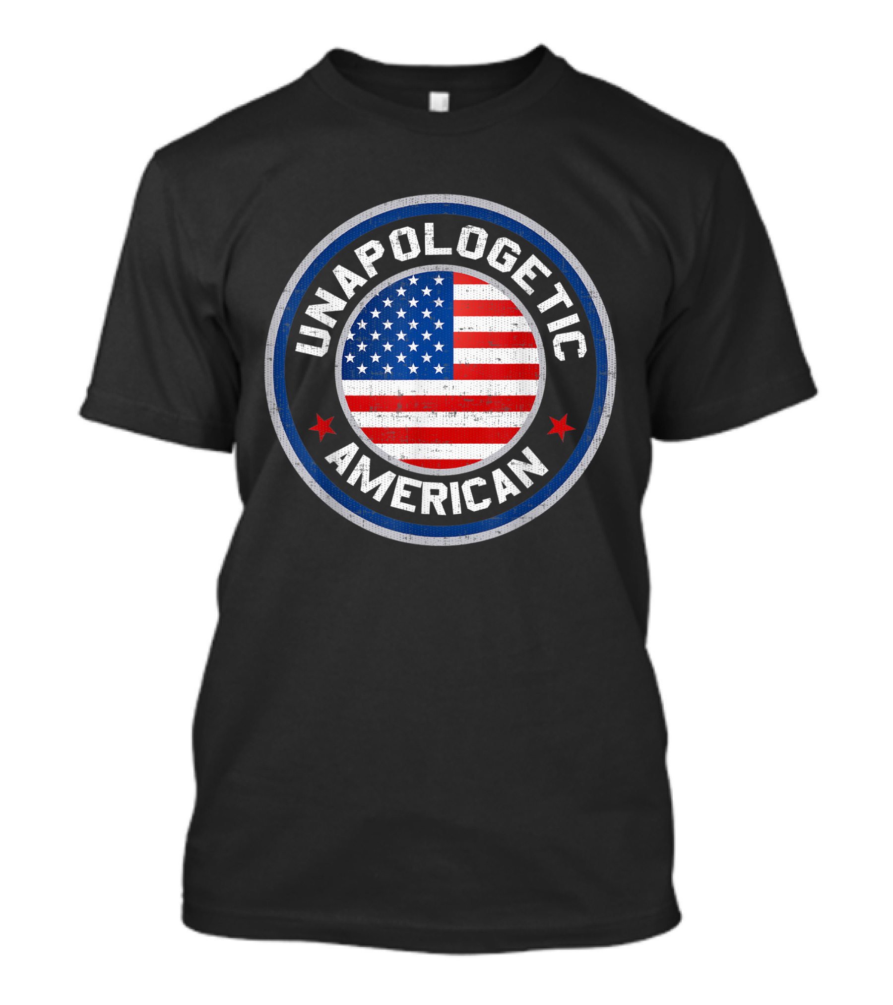 Unapologetic American USA Flag Patriot 4th July Independence Day T-Shirt