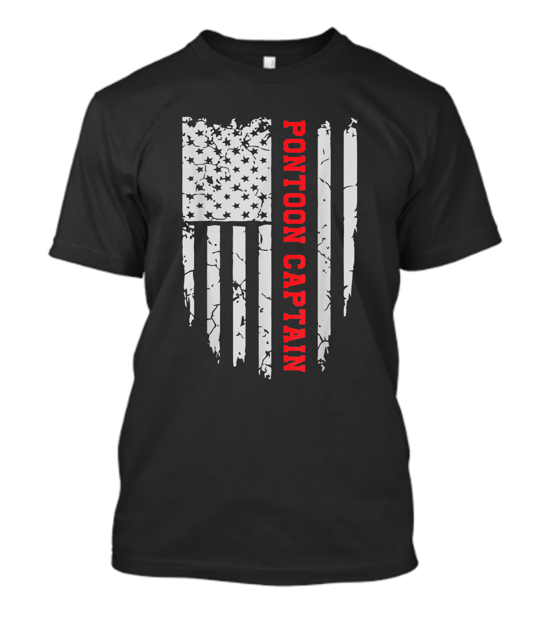 Pontoon Captain American Flag T-Shirt
