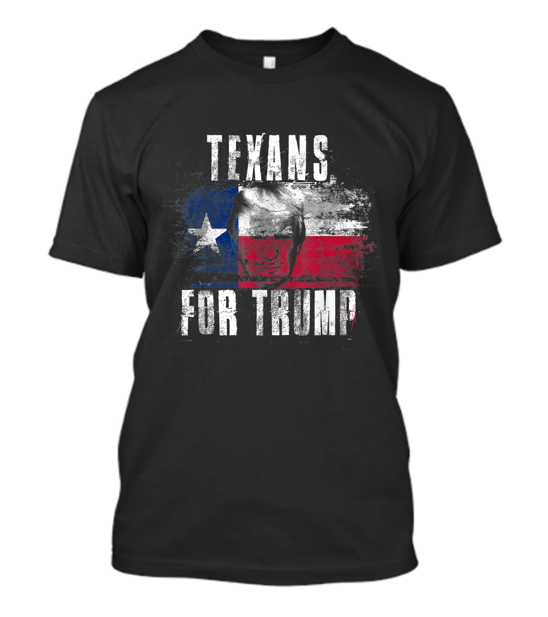 Texans For Trump American And Texas Patriotic Flag T-Shirt