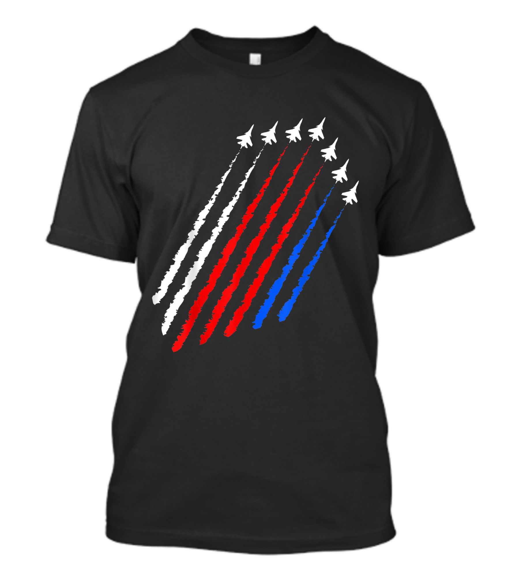 4th Of July Independence Day American Flag Jets T-Shirt