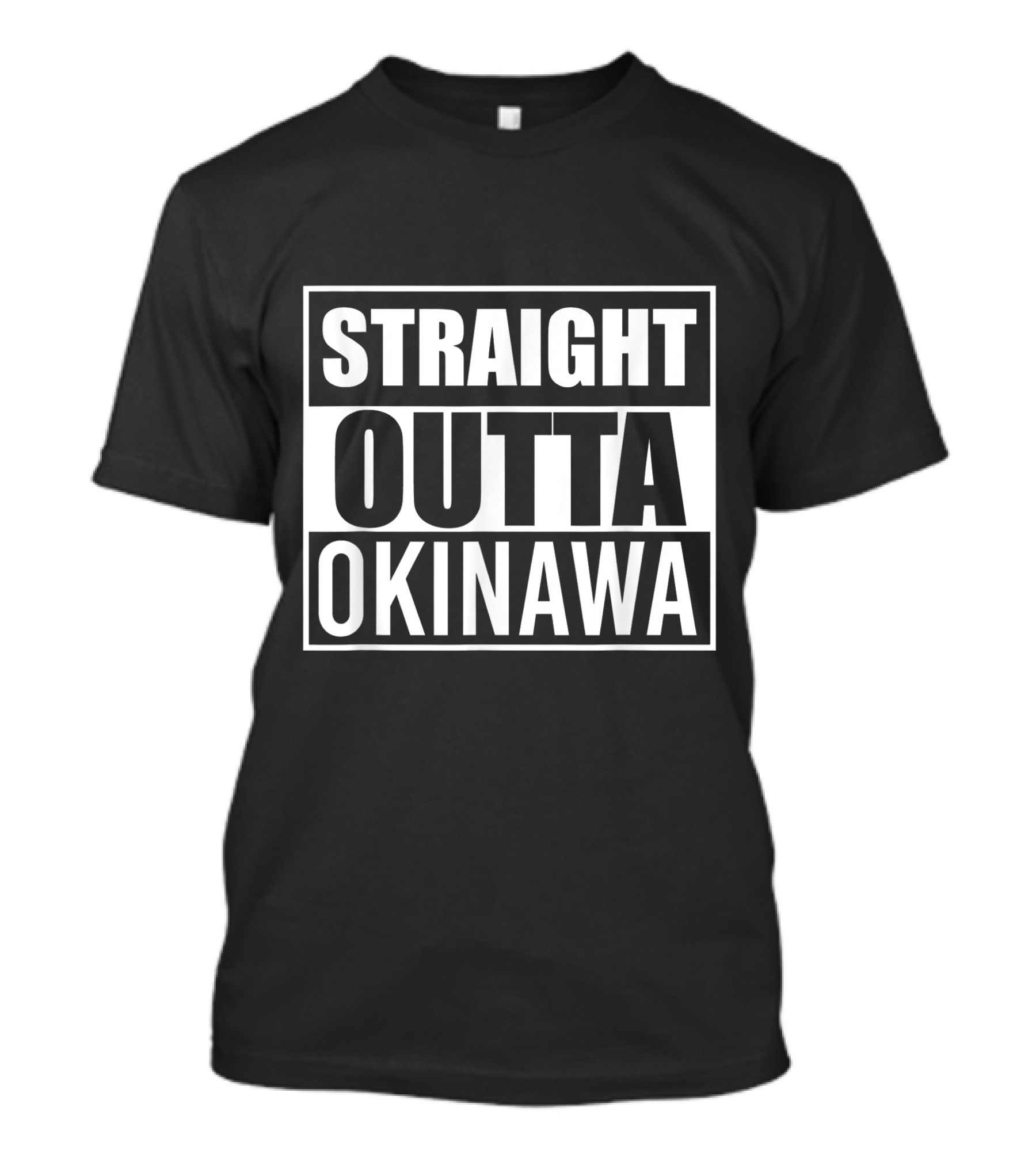 Straight Outta Okinawa Funny Best American Japanese T-Shirt