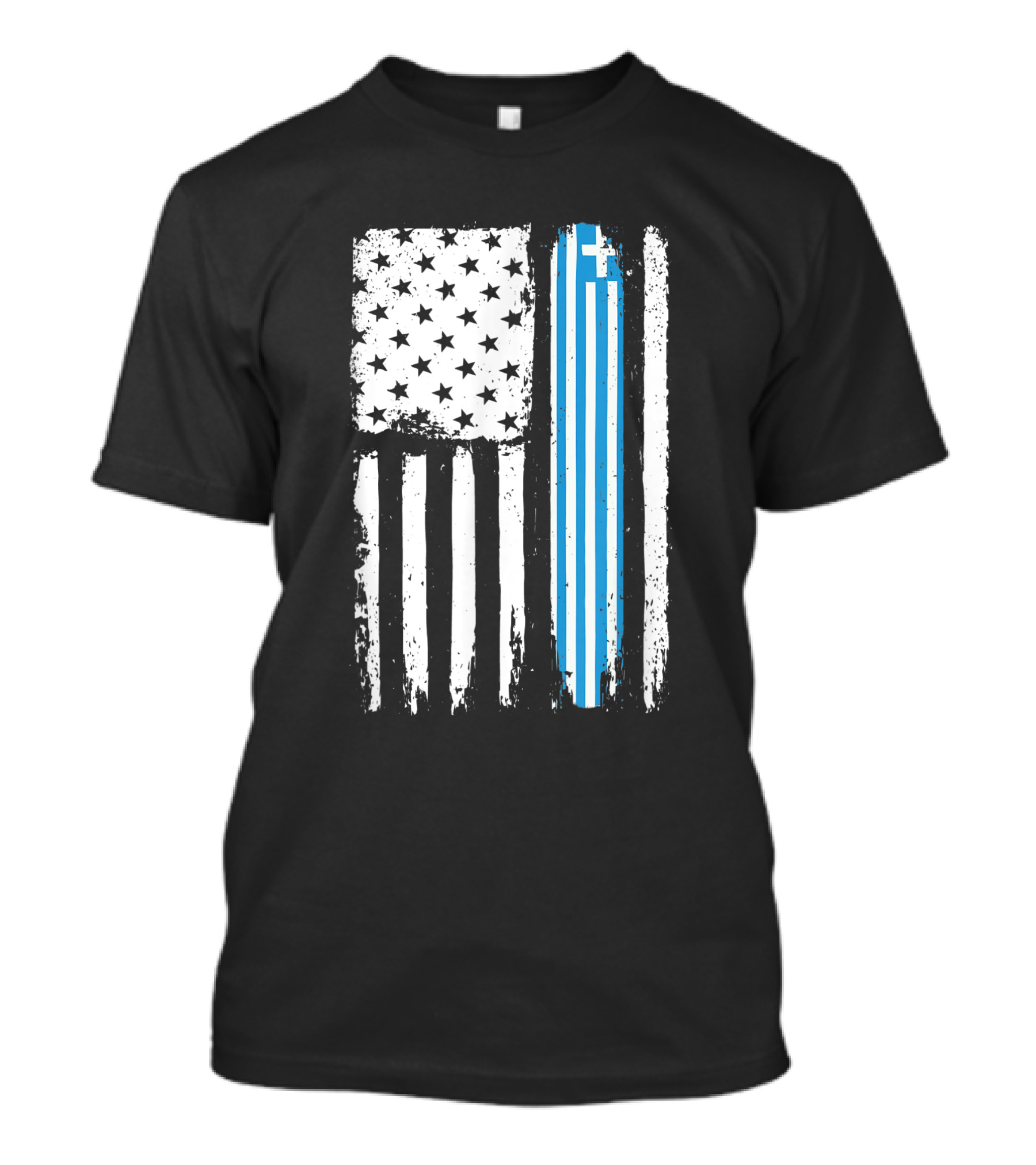 Greece Women Men American Flag Greek Pride 4th July T-Shirt