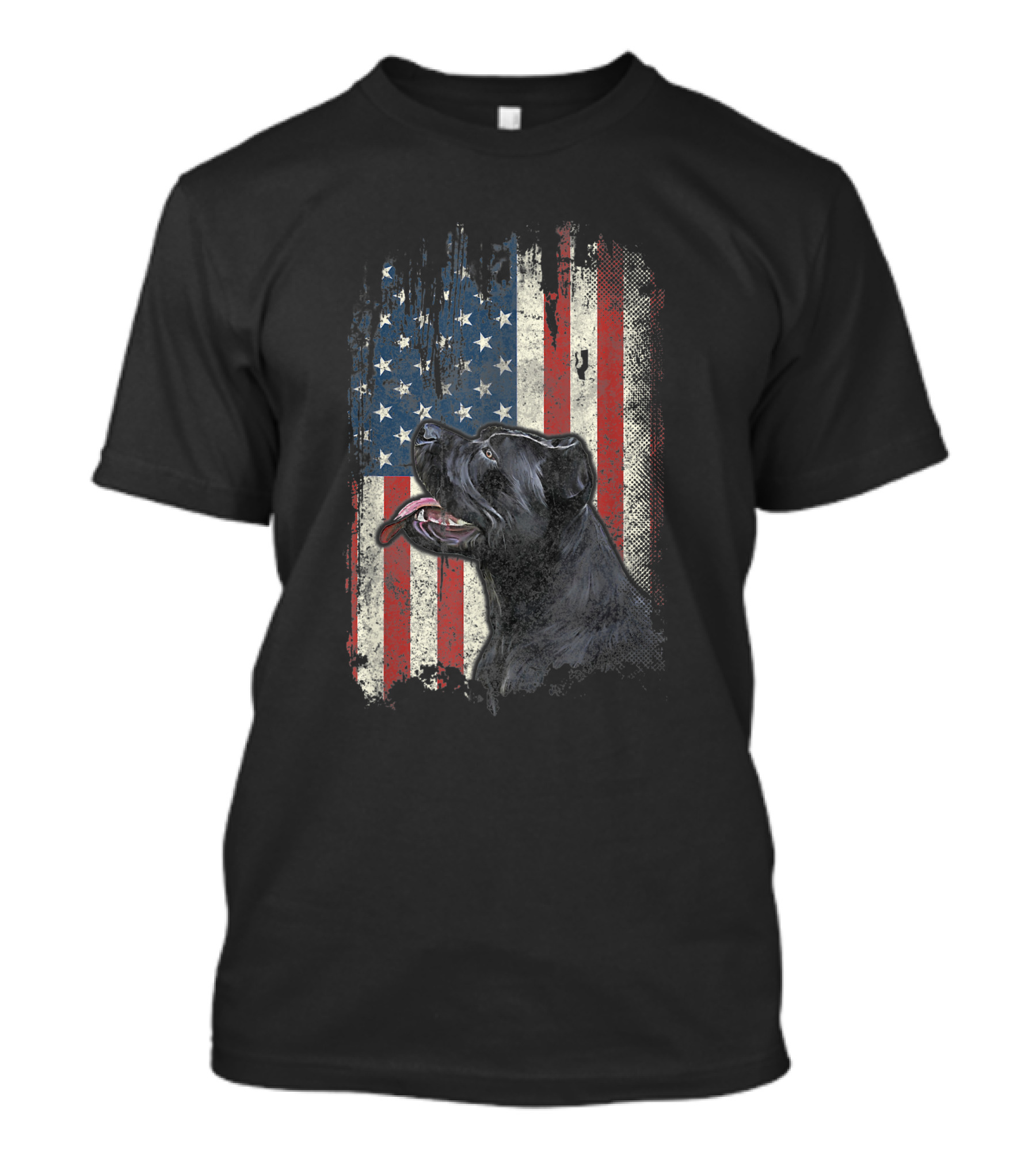 Cane Corso American Flag USA Patriotic Dog T-Shirt