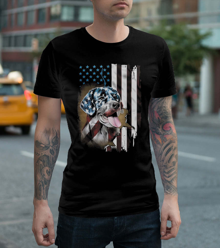 USA Flag Labrador Retriever T-Shirt