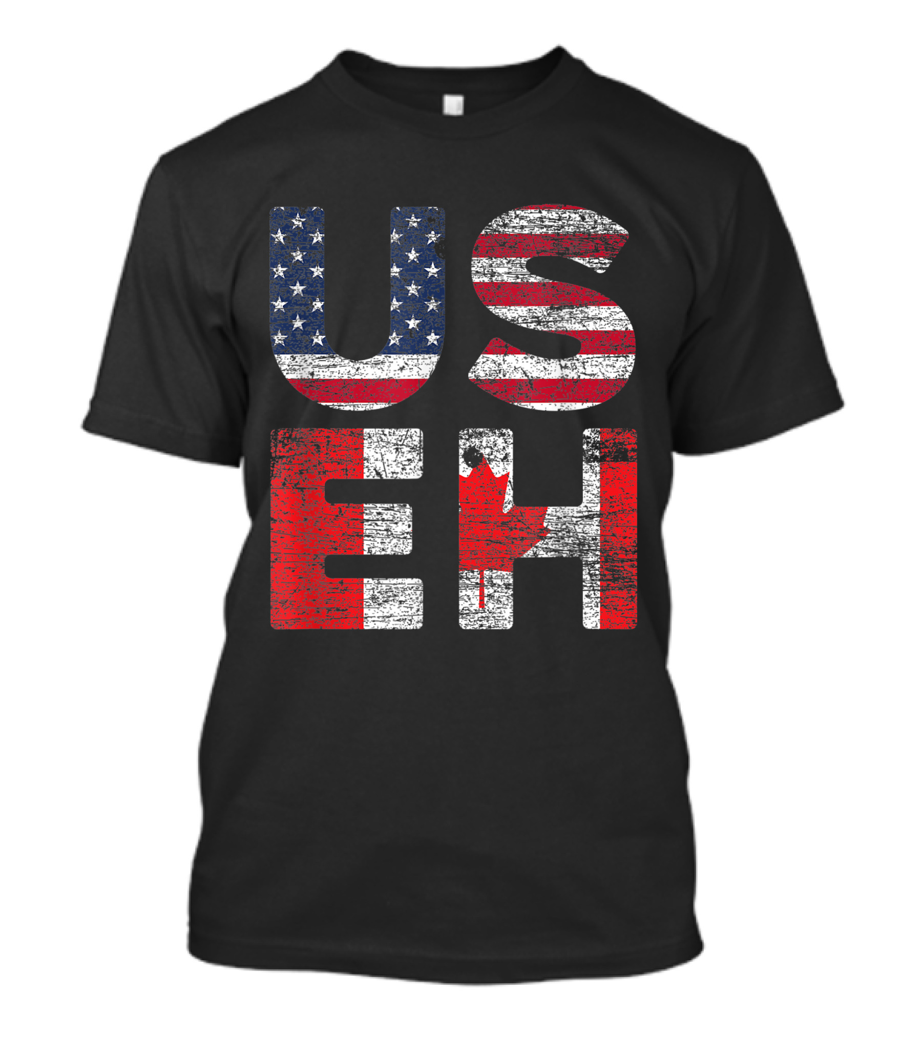 Canadian Pride American USA US Flag Canada USEH T-Shirt