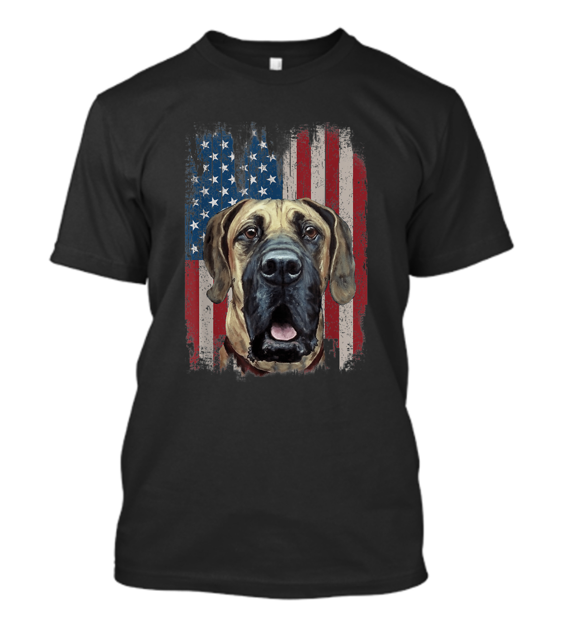 Great Dane American Flag Independence Day Celebration 4th Of July T-Shirt
