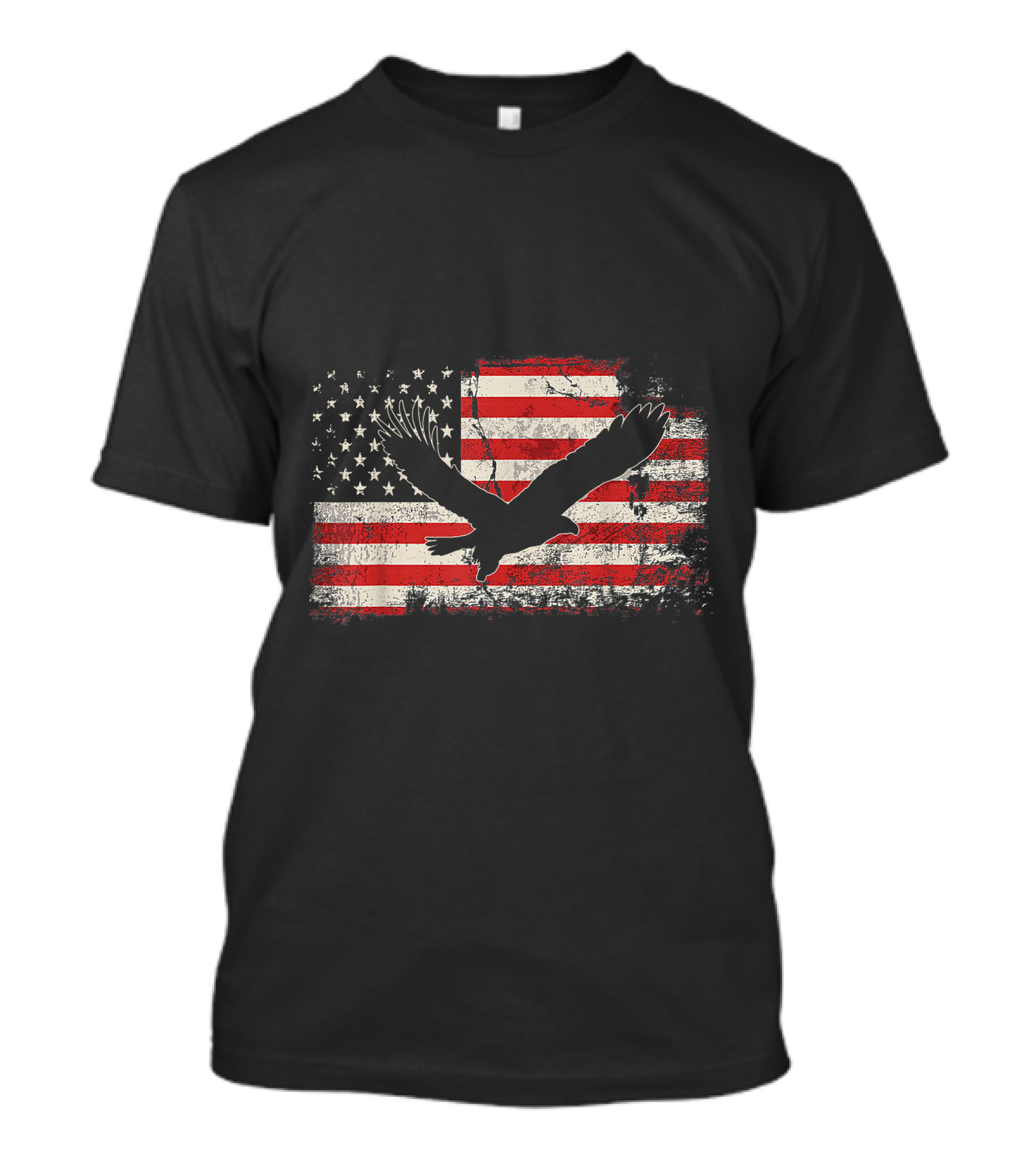 Eagle American Flag Vintage 4th July Patriotic T-Shirt