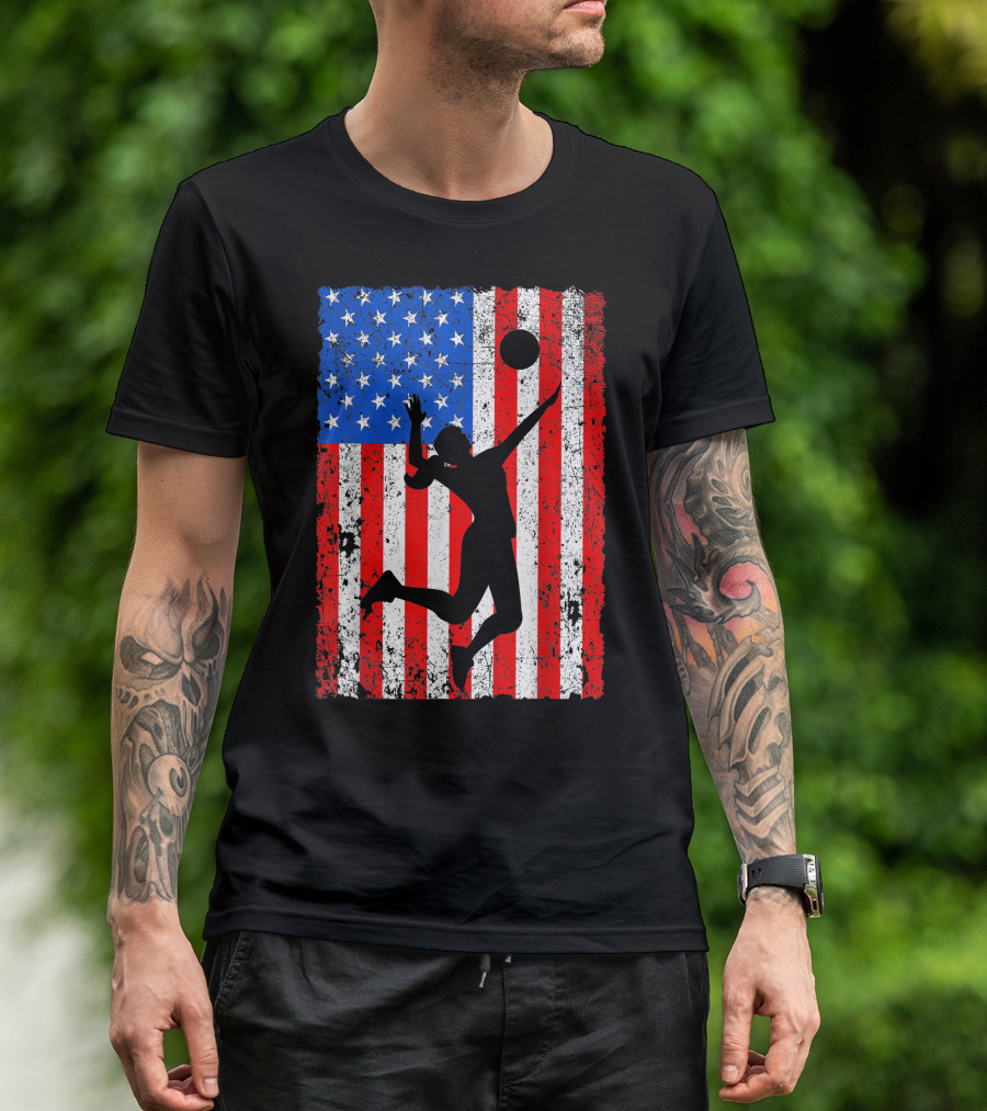 Soccer American Flag Merica Patriotic 4th July T-Shirt