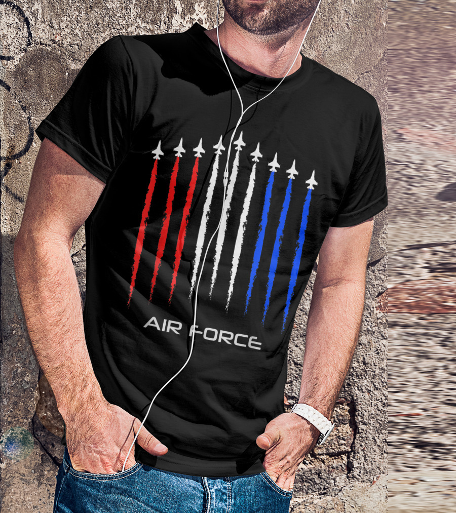 4Th Of July Air Force American Patriotic USA T-Shirt