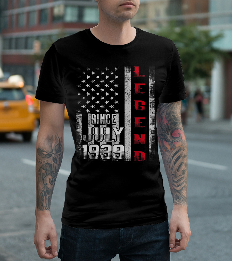 Legend Since July 1939 American Flag T-Shirt