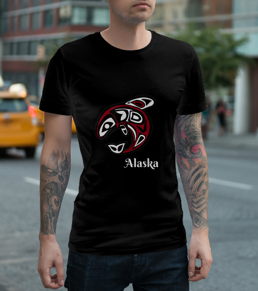 Alaska Native American Salmon T-Shirt