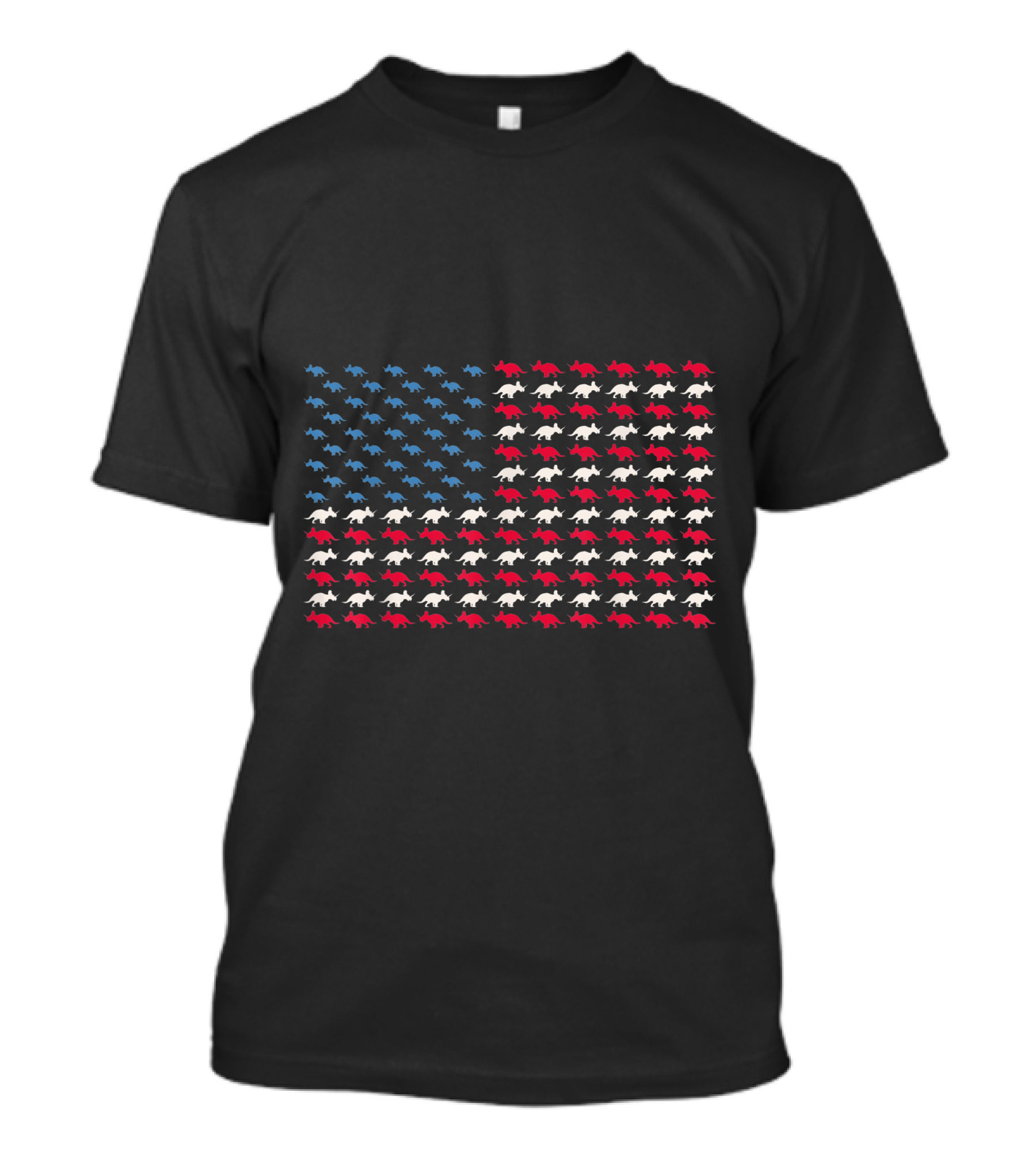 Dinosaur American Flag T-Rex USA 4th Of July Patriotic T-Shirt