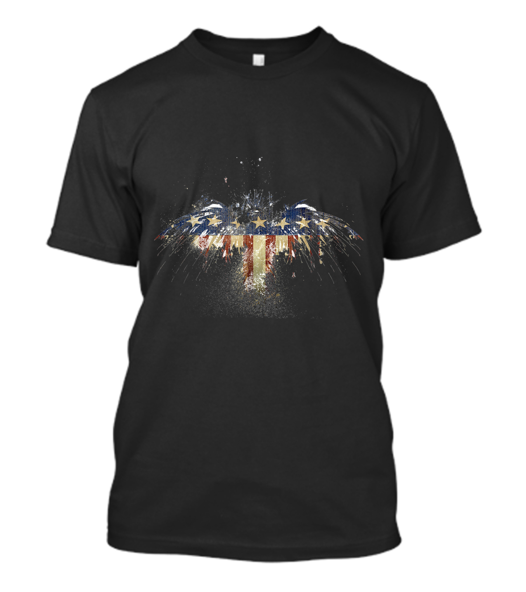 American Flag Eagle Burst Stars And Stripes Explosion T-Shirt