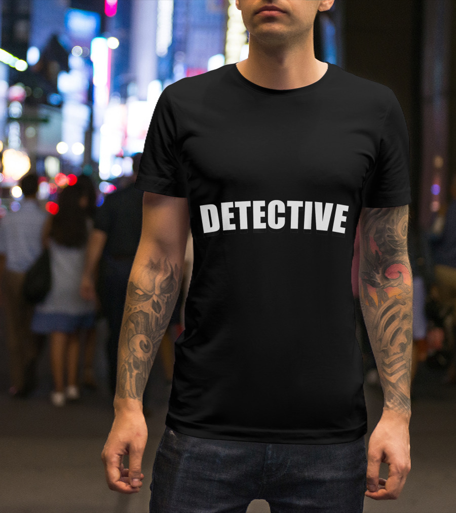 Detective Halloween Costume Funny Cute Under Cover T-Shirt