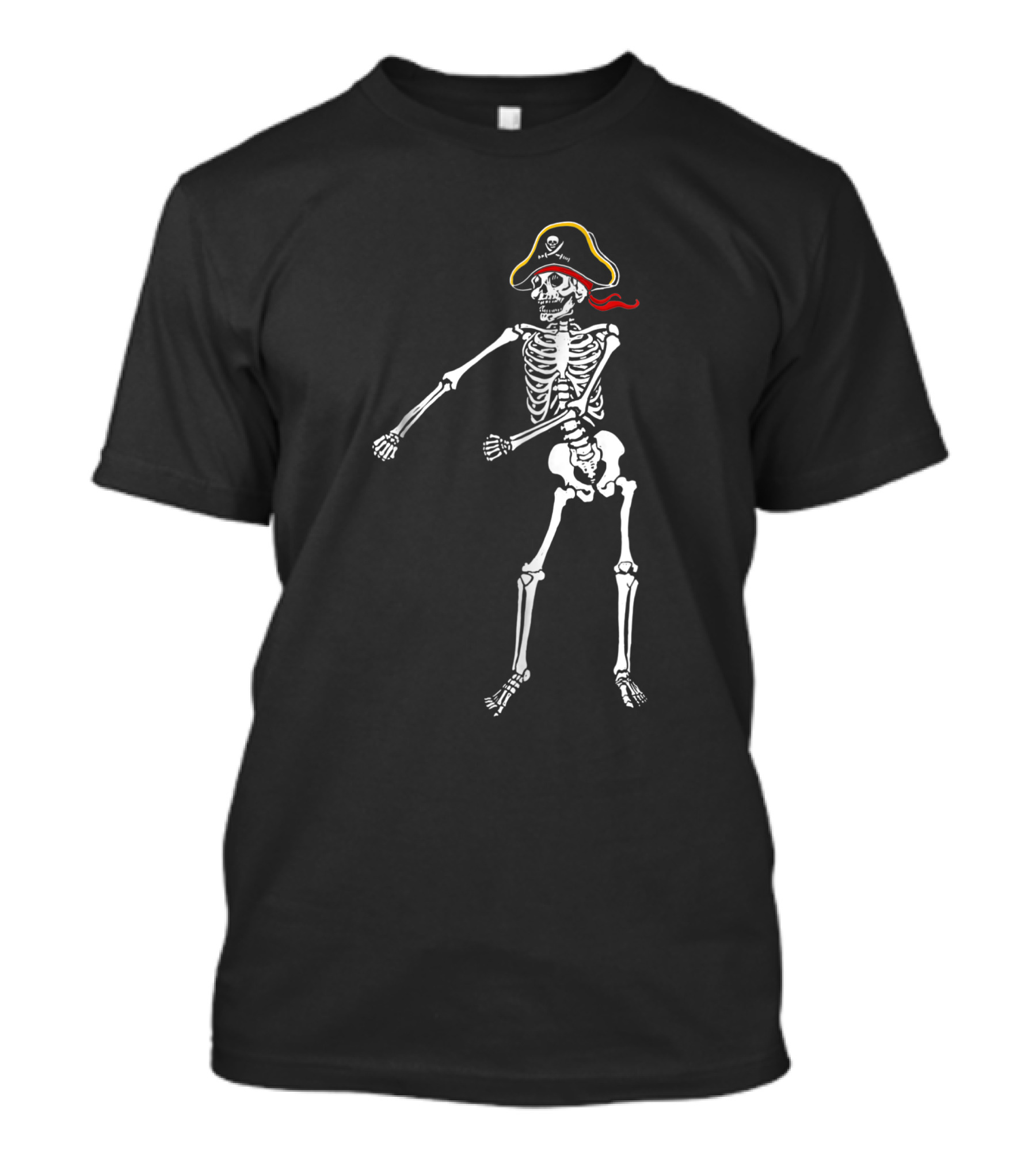 Floss Dance Pirate Skeleton With Pirate Hat T-Shirt