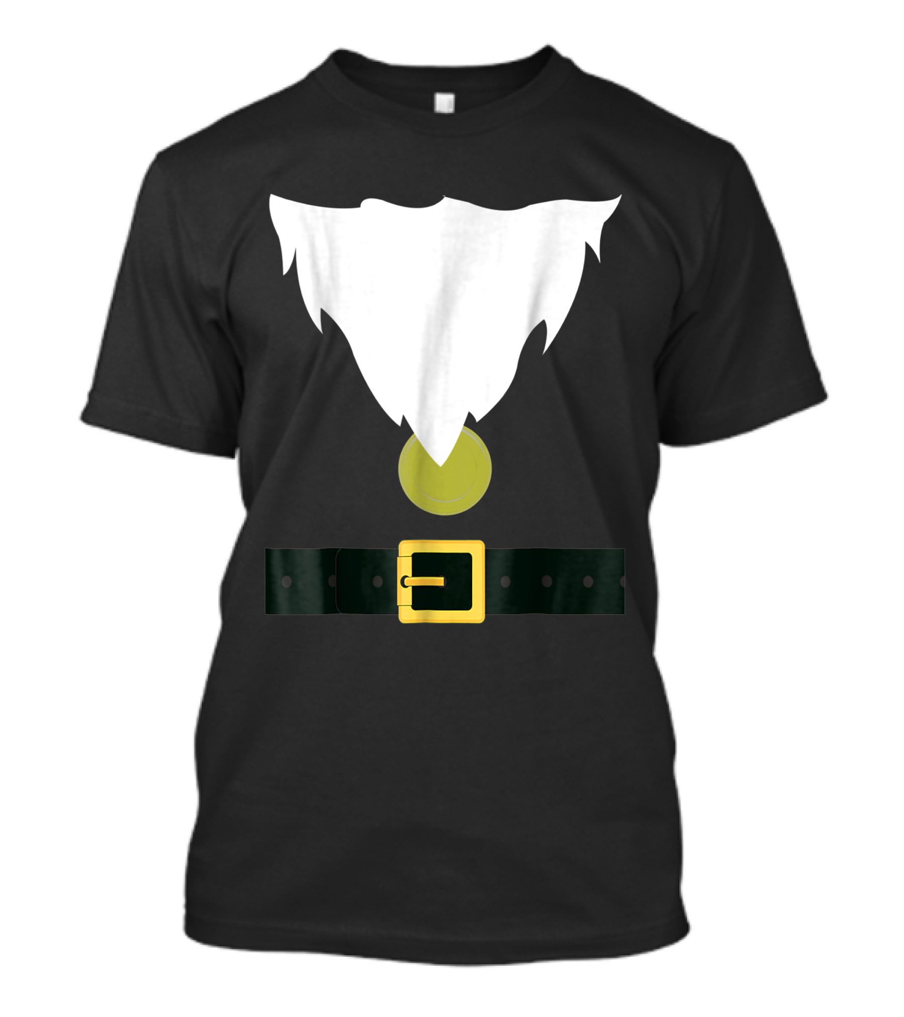 Funny Dwarf Costume Beard Hat Belt T-Shirt