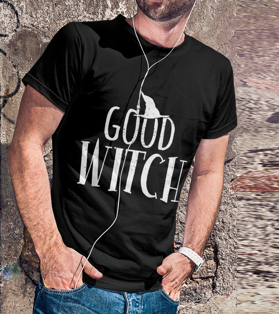 Good Witch Halloween Funny Mom Sisters Scary T-Shirt