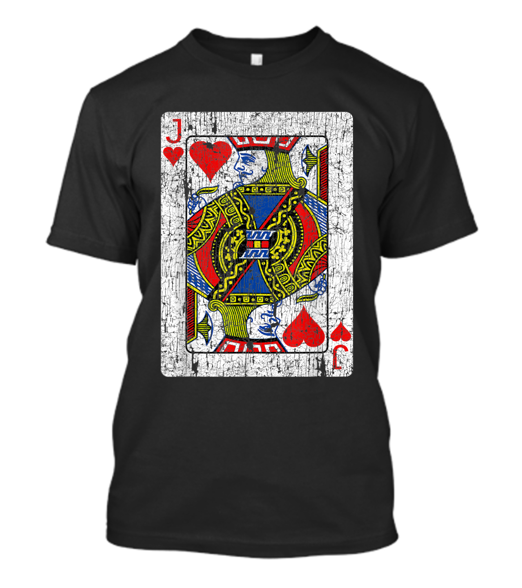 Jack Of Hearts Playing Card Vintage T-Shirt