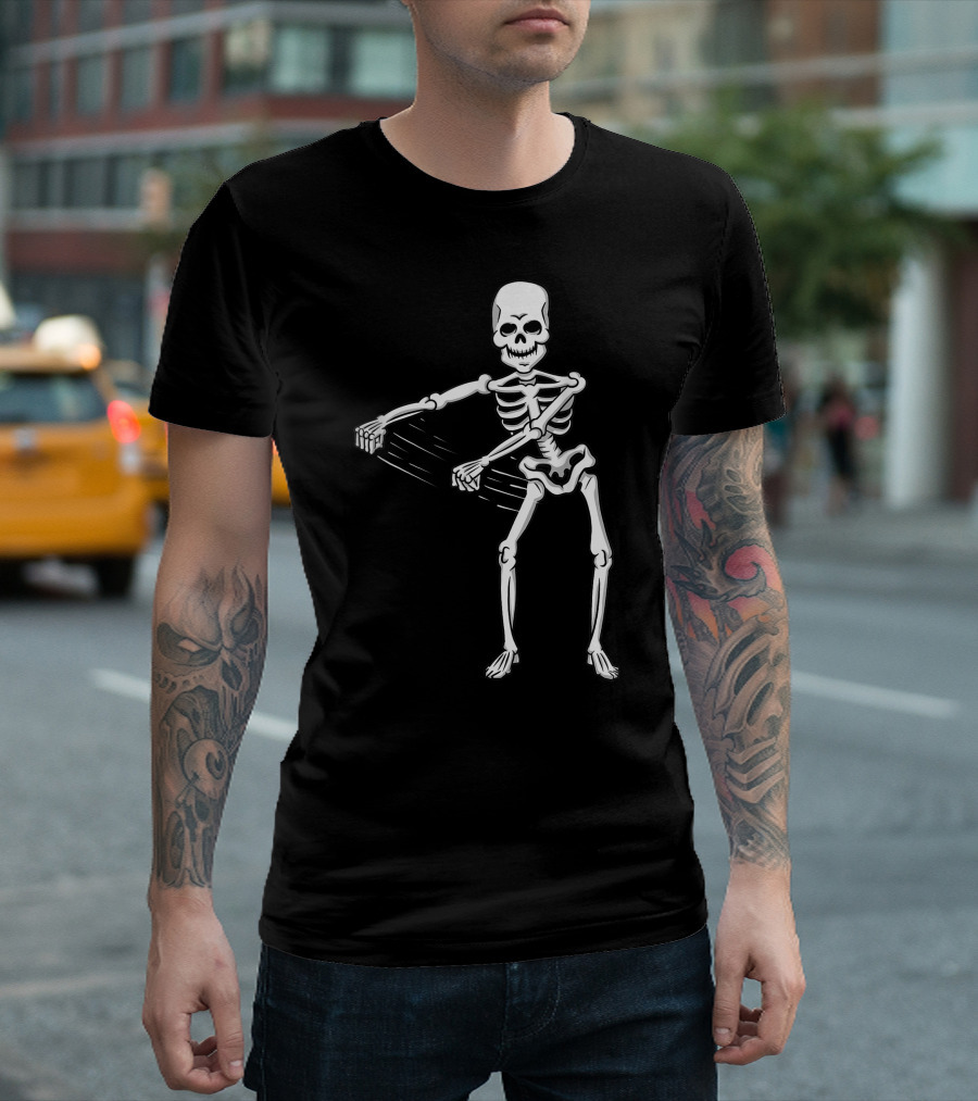 Flossing Dancing Skeleton Halloween Floss T-Shirt
