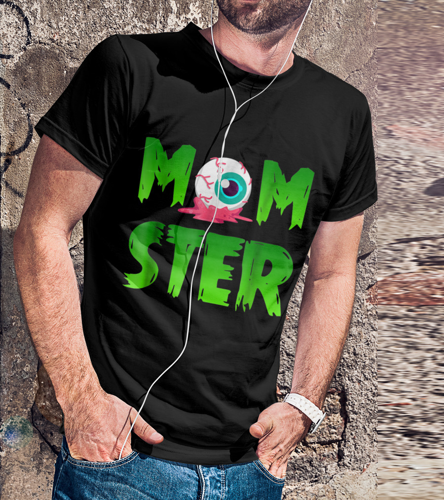 Momster Eyeball Themed Halloween Monstrosity T-Shirt
