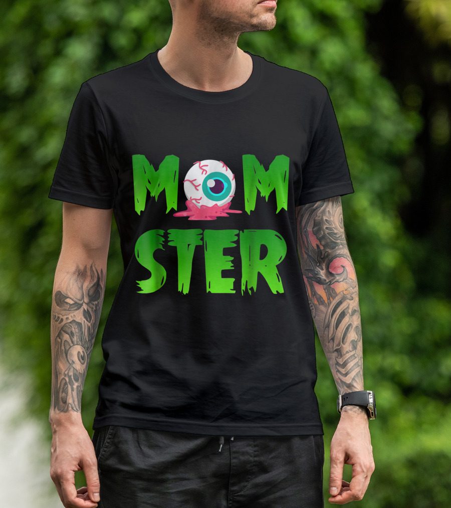 Momster Eyeball Themed Halloween Monstrosity T-Shirt