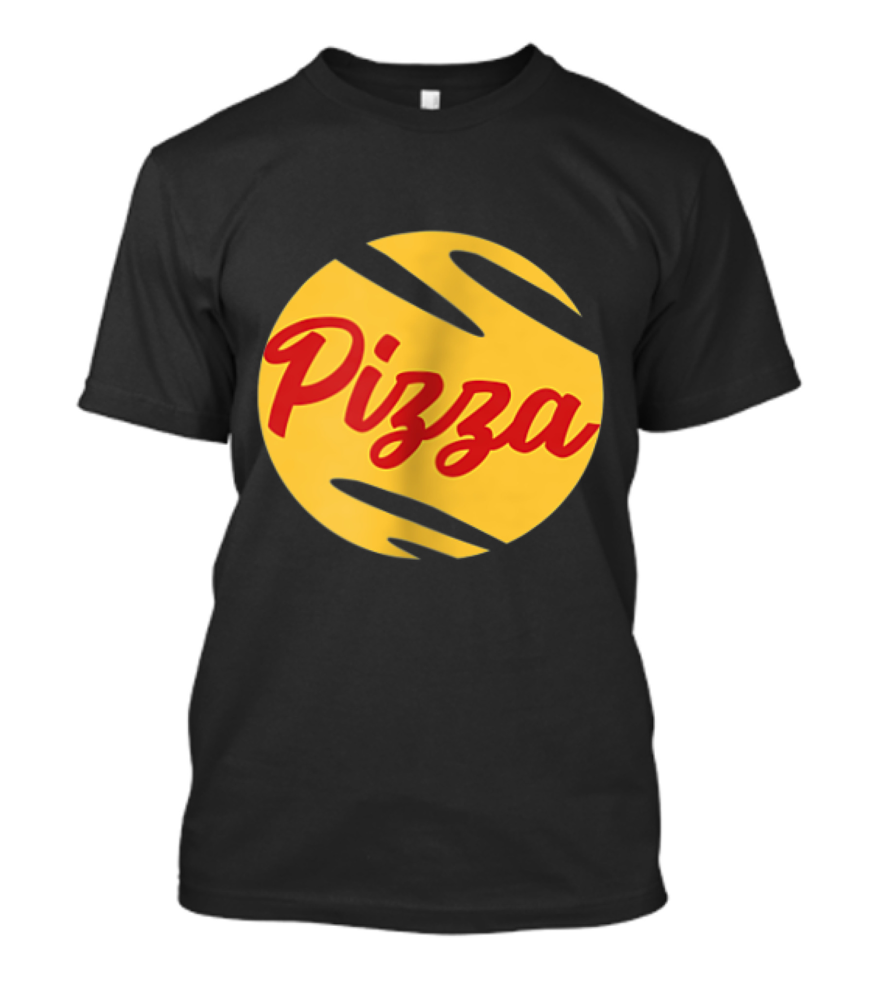 Pizza Delivery Boy Logo Style Circle T-Shirt