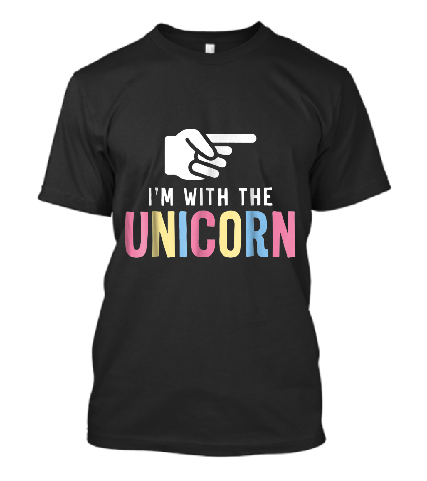 I'm With The Unicorn Pointing Hand Halloween Costume T-Shirt
