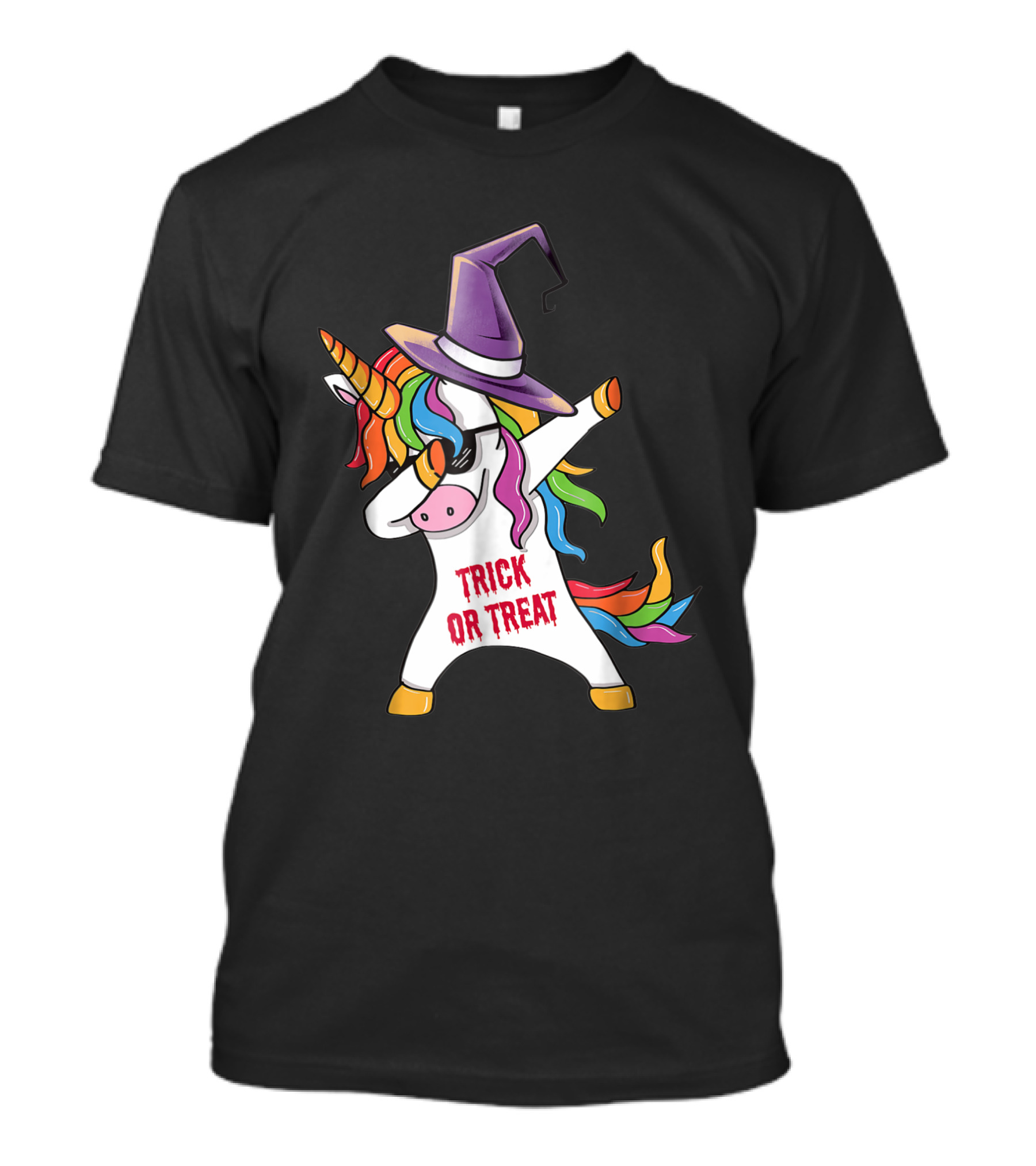 Trick Or Treat Dabbing Unicorn Halloween Unicorn Dab T-Shirt