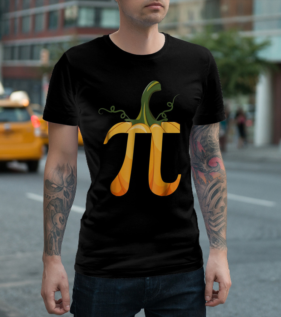 Funny Pumpkin Pi Halloween Costume Math Pun T-Shirt