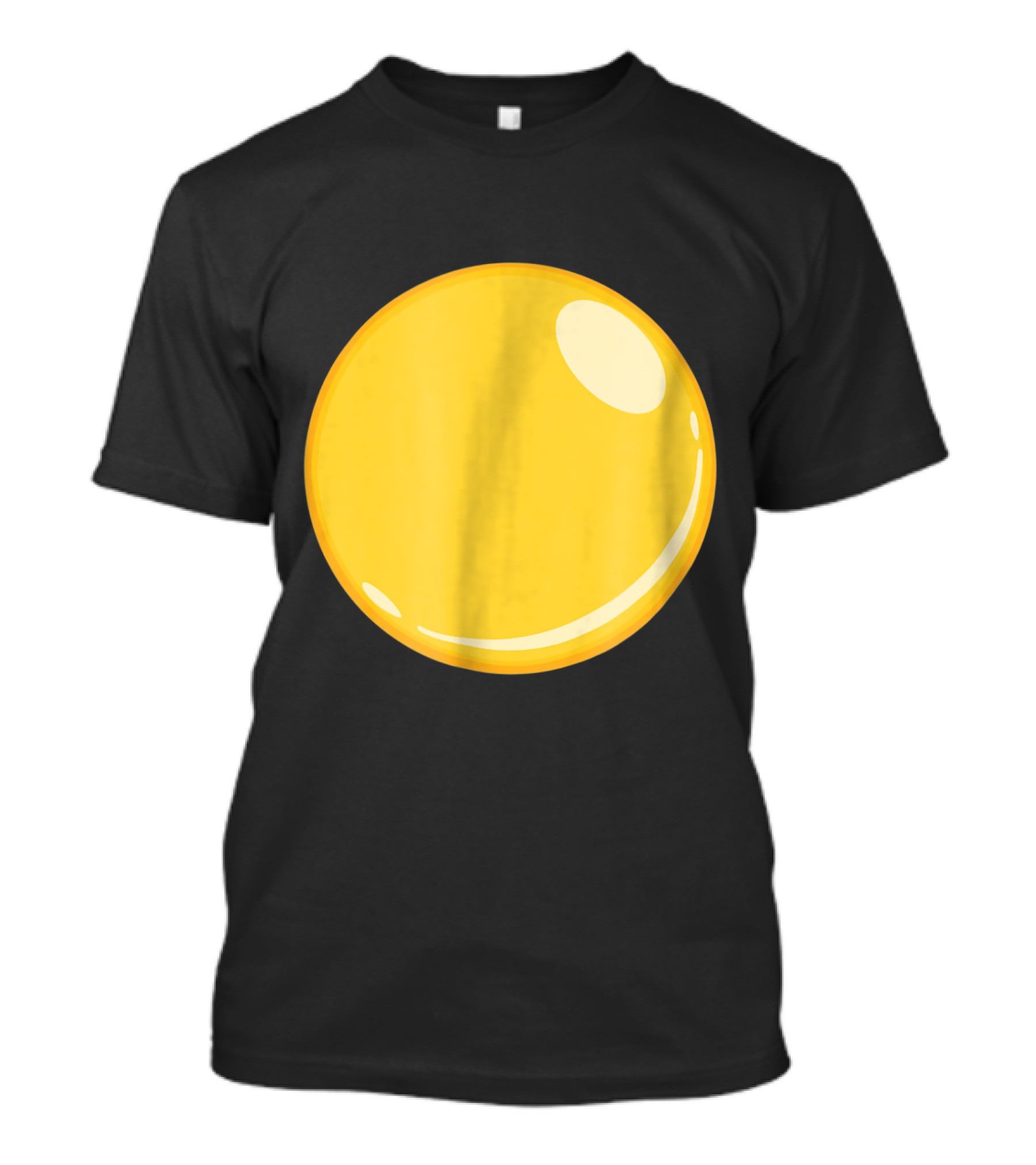 Egg Bacon Eggs Big Yellow Circle T-Shirt