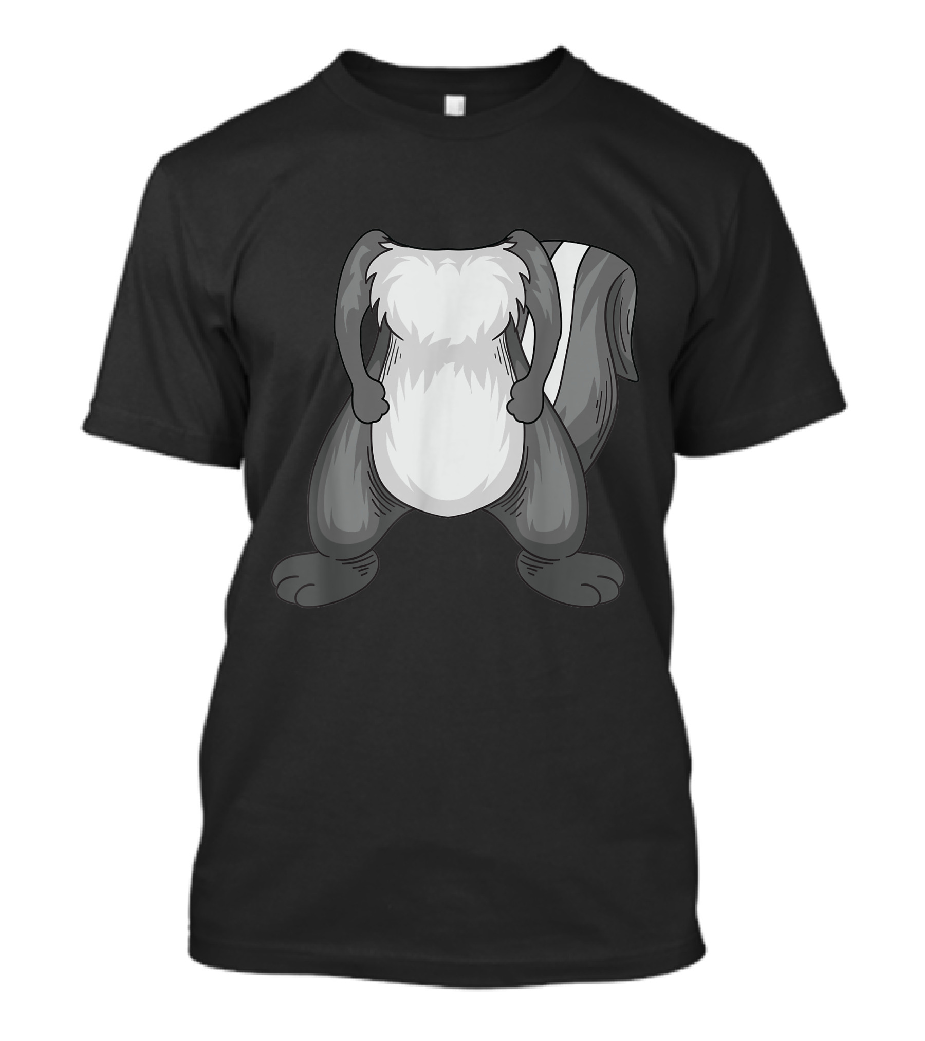 Cool Funny Headless Skunk Easy Halloween Costume T-Shirt