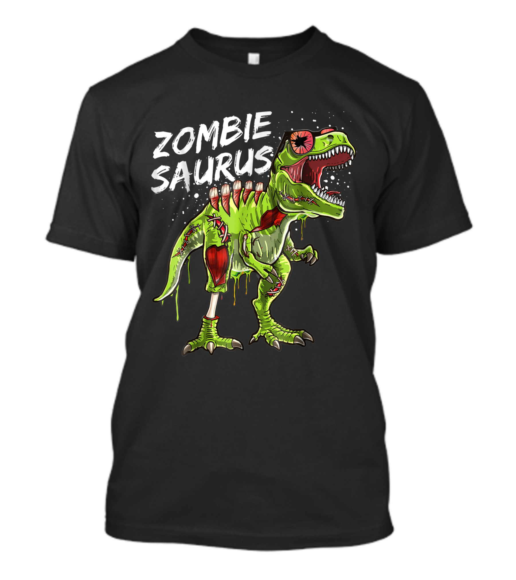 Zombie Saurus Halloween Dinosaur Rex Zombie T-Shirt
