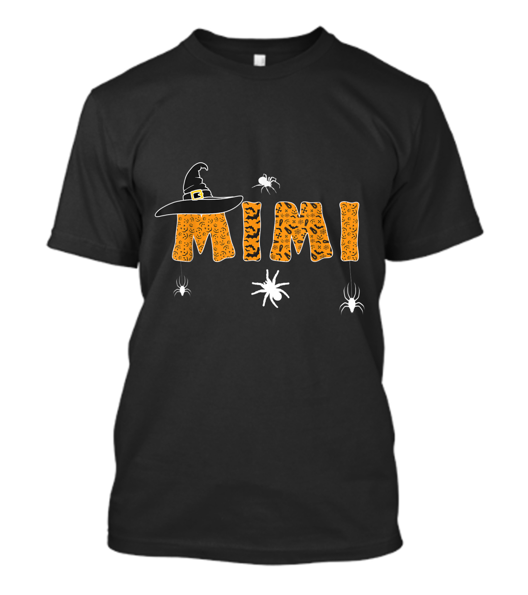 Funny Halloween Witches Hat Scary Mimi Grandma Boo Spiders T-Shirt