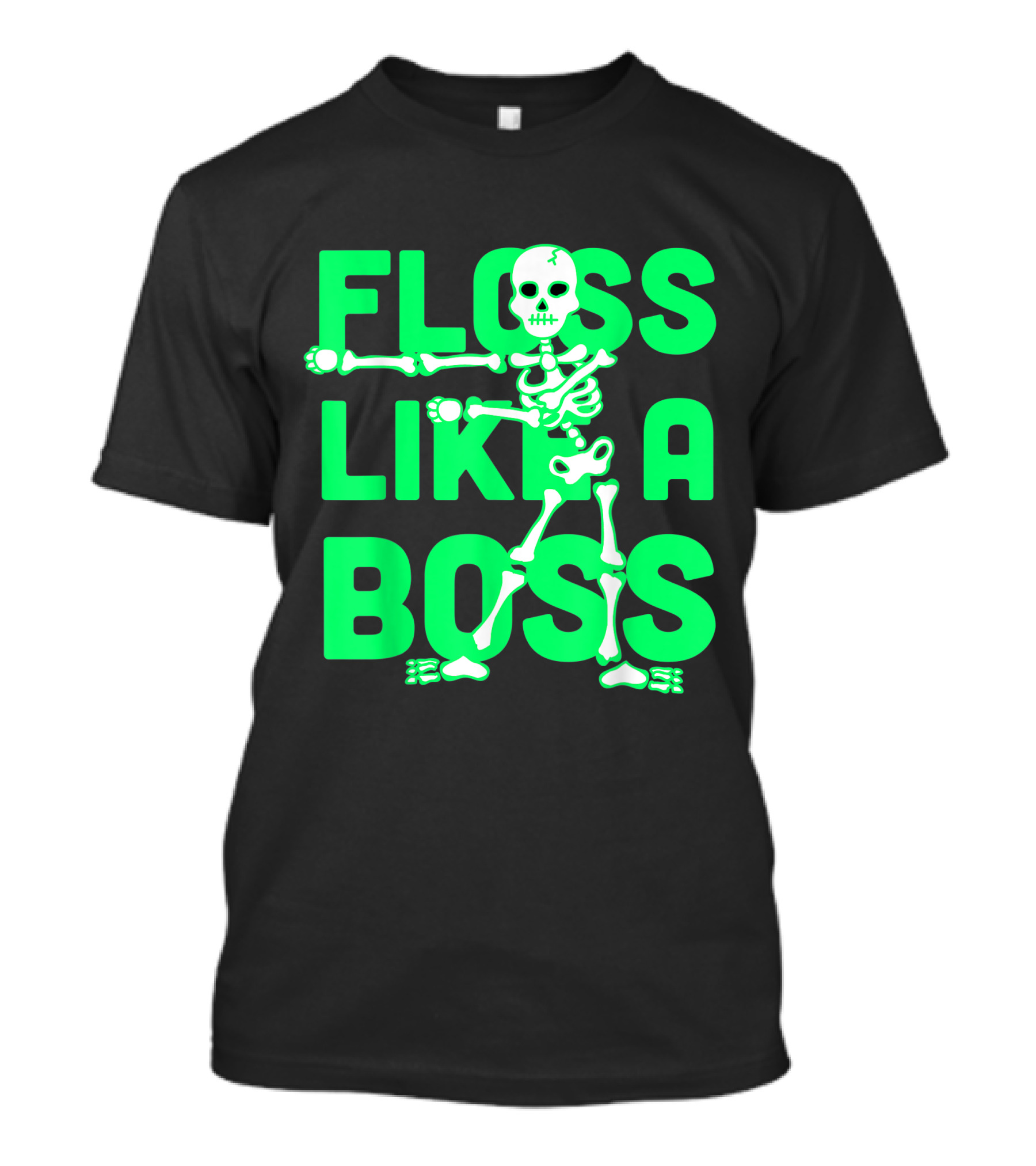 Floss Dance Like A Boss Halloween Skeleton T-Shirt